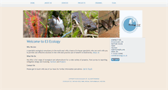 Desktop Screenshot of e3ecology.co.uk