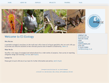 Tablet Screenshot of e3ecology.co.uk